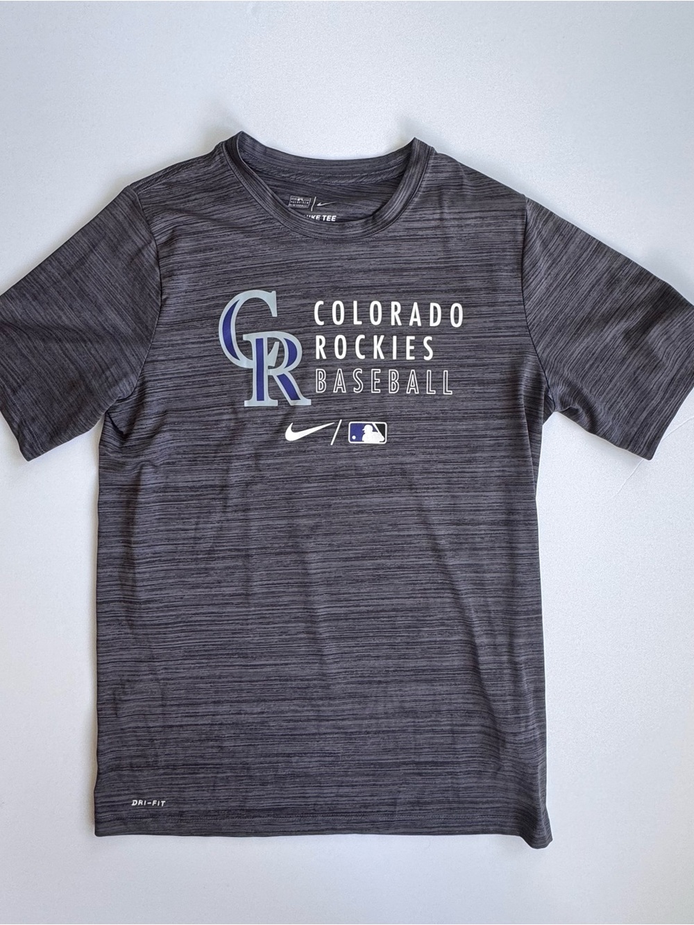 Nike Colorado Rockies Dri-FIT Baseball Tee Shirt Gray